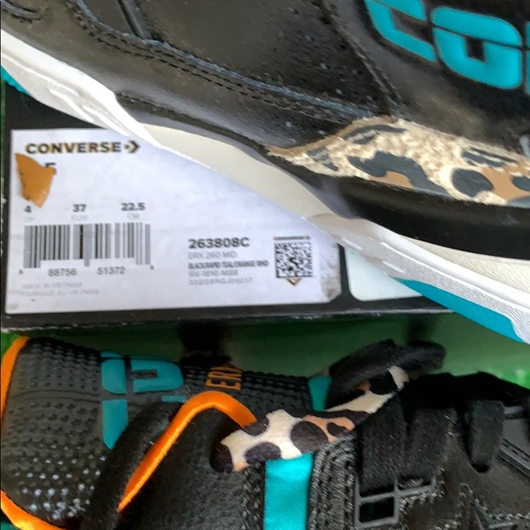 Converse ERX 260 MID Black/rapid teal/orange rindW - Picture 16 of 16